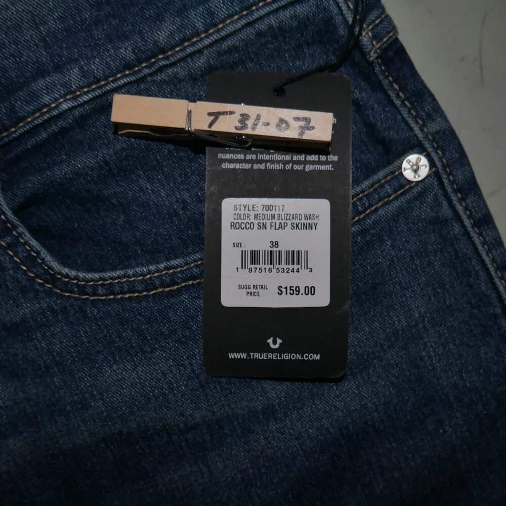 TRUE RELIGION Rocco Moto Skinny Jeans